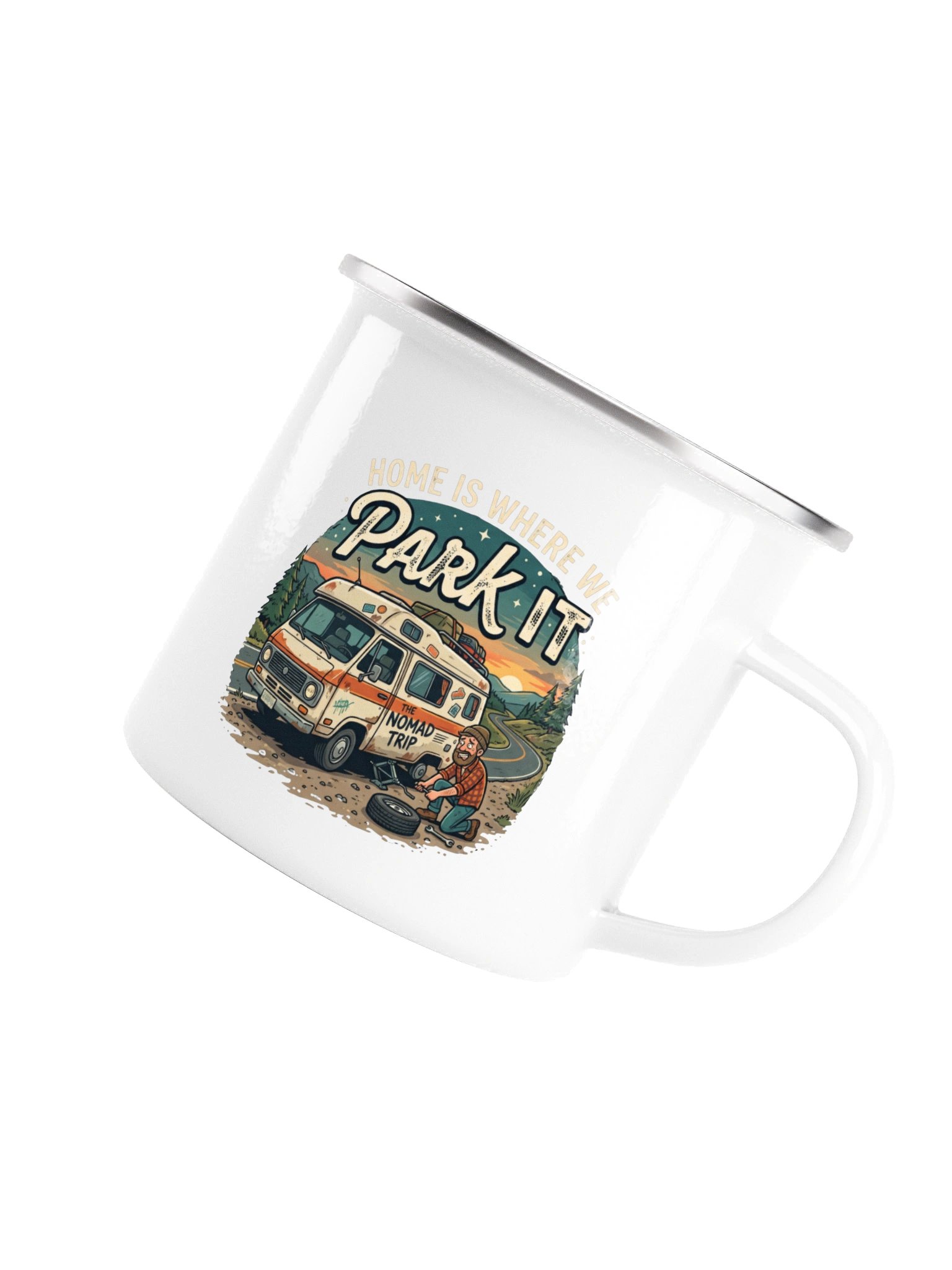The "Unbreakable" Campfire Enamel Mug product image (5)