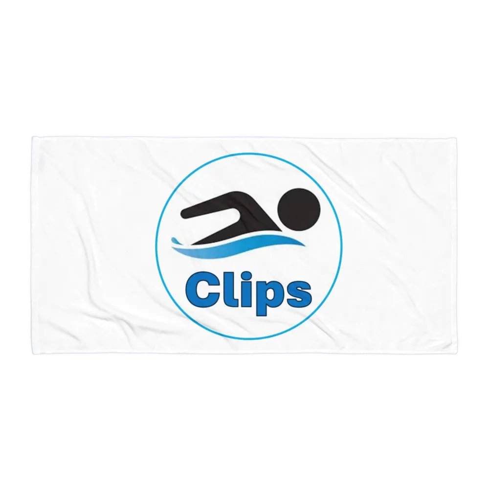 SwimClips Towel (Blue) product image (1)