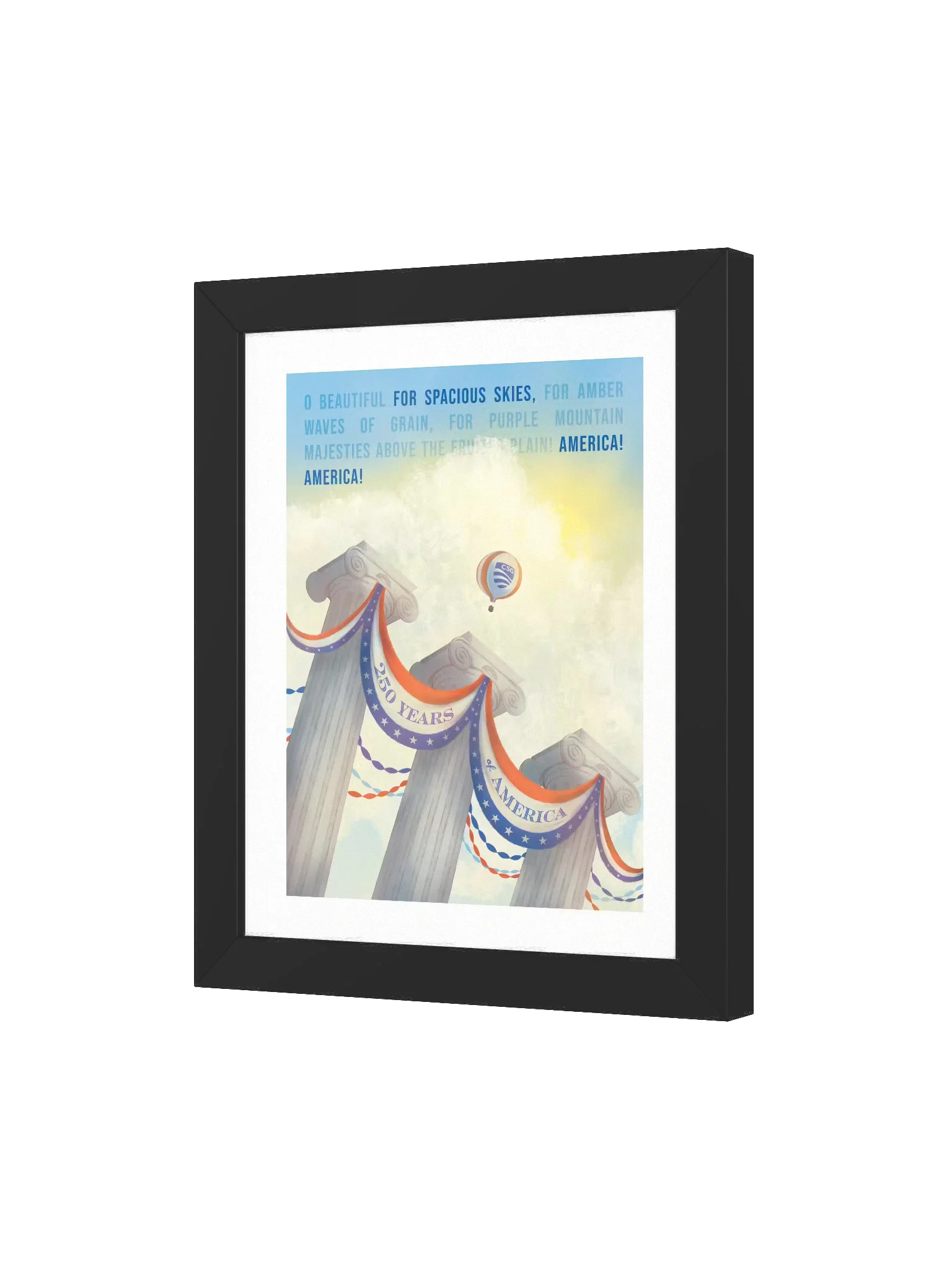 250 Years Illustration — Framed Print product image (3)