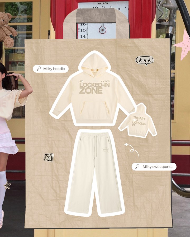 Milky hoodie (heavyweight) product image (2)