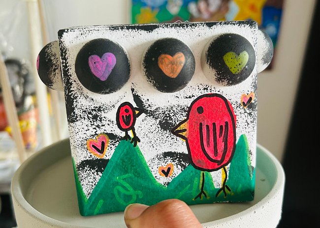 1-1 original painted plant pots