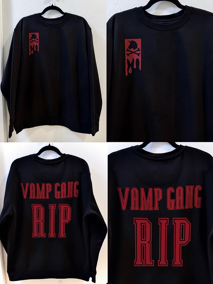 “VAMP GANG” Black Crewneck Sweatshirt *New Design* product image (1)
