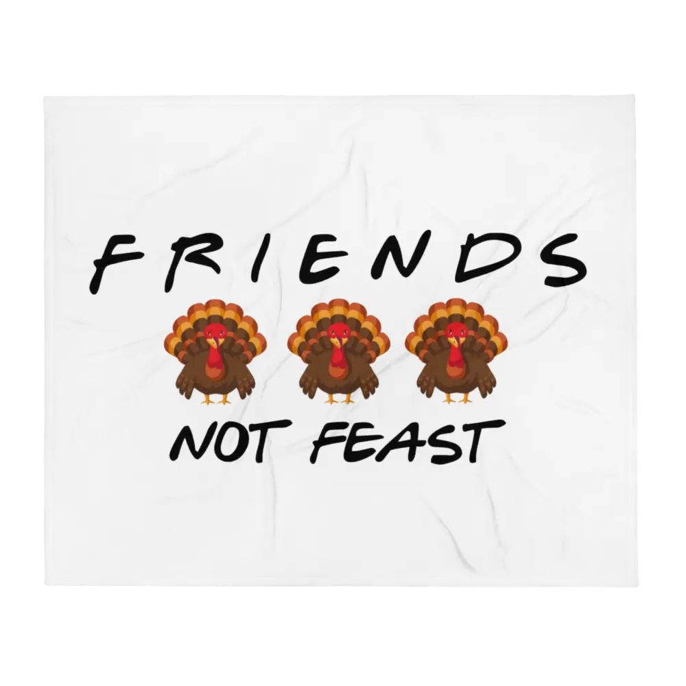 Friends Not Feast Fleece Blanket product image (1)