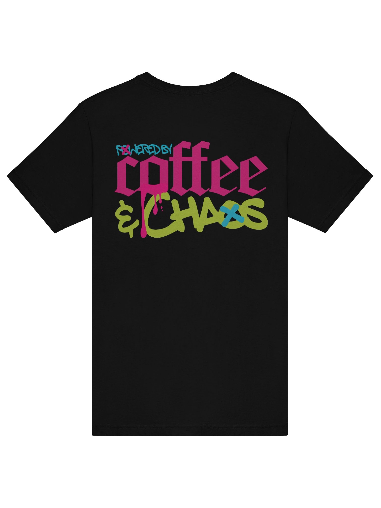 Powered by Coffee & Chaos Streetwear T-Shirt product image (6)