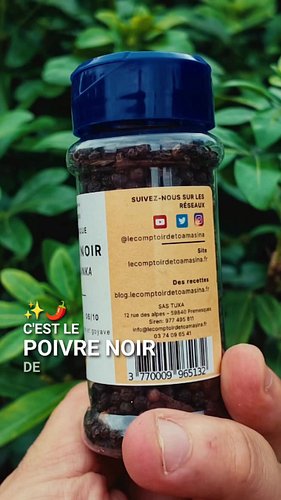 Le Poivre Noir de Ceylan (Sri Lanka) en Moulin : Des notes de Citron et Goyave Mûre ! 🇱🇰🌶️

Vous cherchez le poivre noir id...