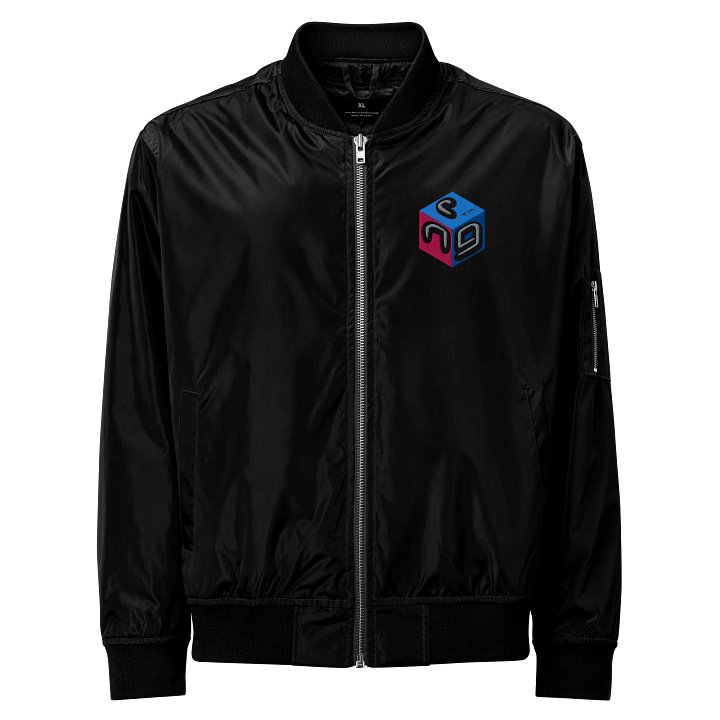 Next Generation Records Premium Recycle Bomber Jacket Cube Logo product image (1)