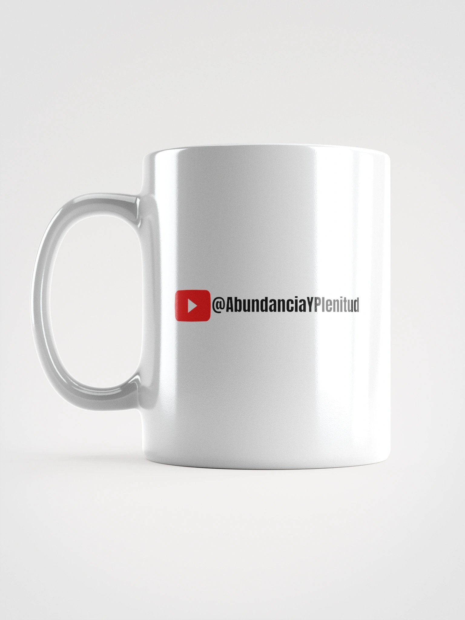 Taza blanca brillante con Mujer Meditando product image (16)