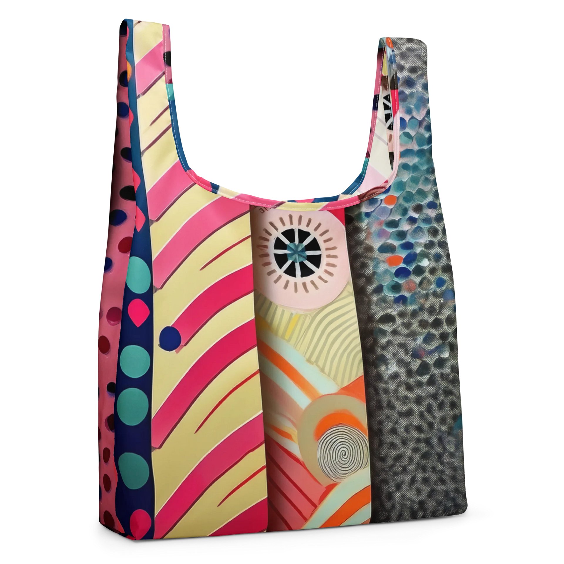 Geometric Fusion Reusable Tote Bag product image (4)