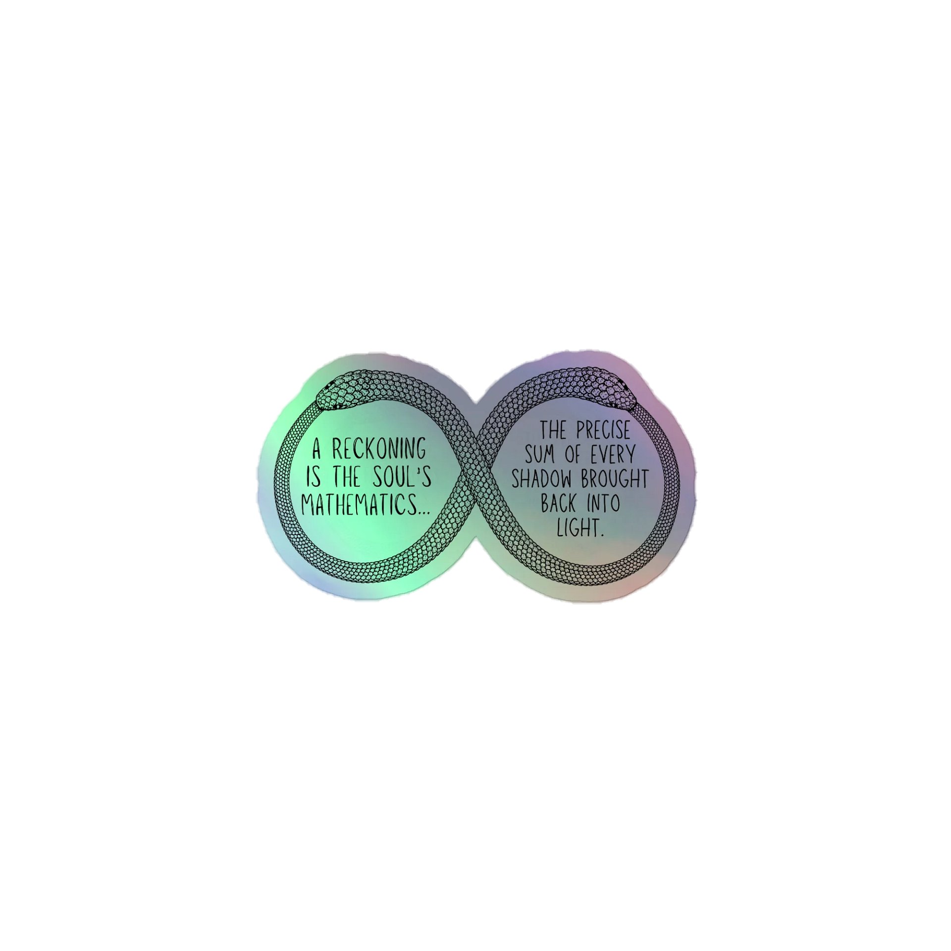 Snake Reckoning Holographic Sticker product image (1)