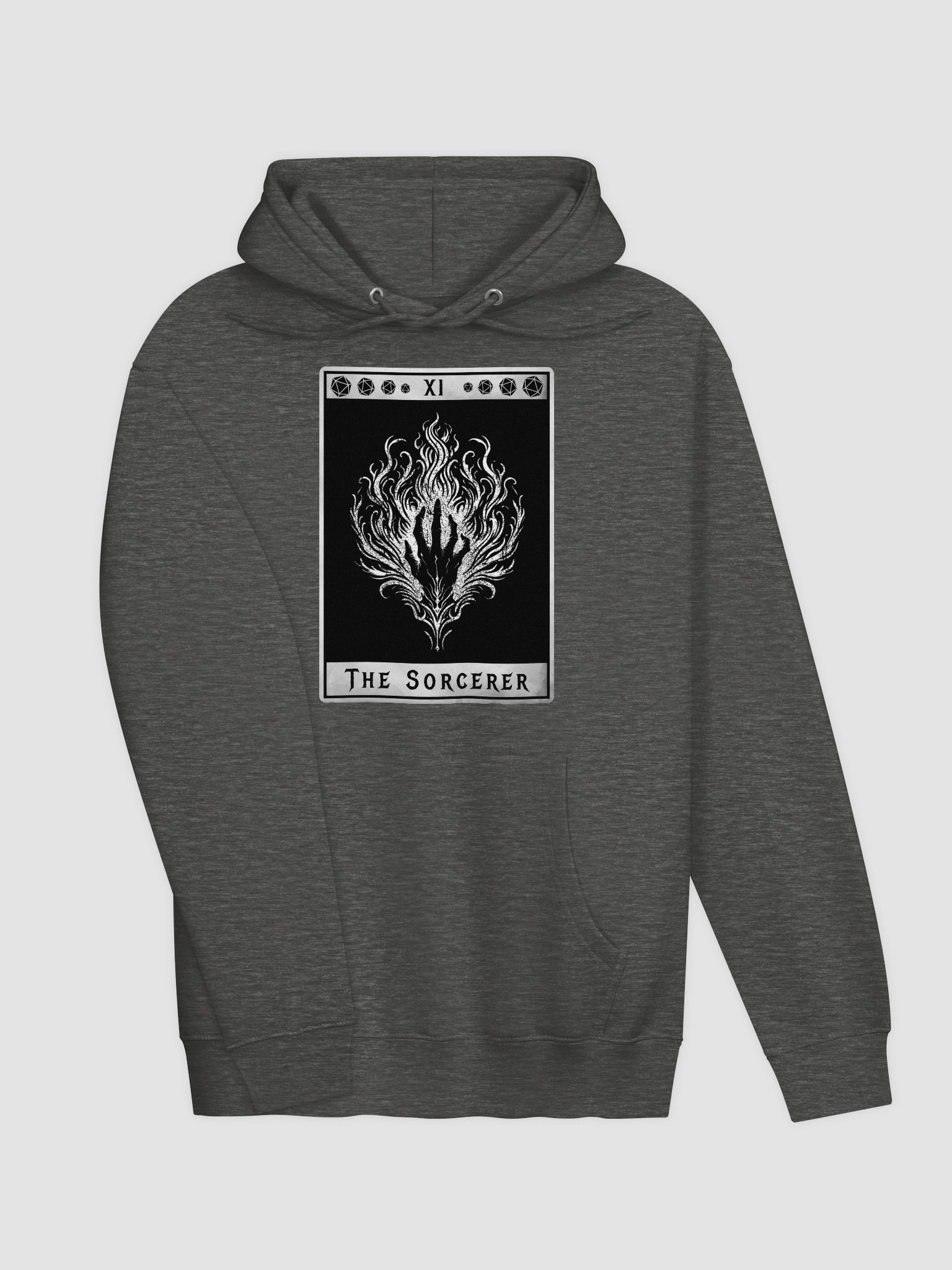 The Sorcerer Hoodie – Grunge Tarot-Inspired Design product image (24)