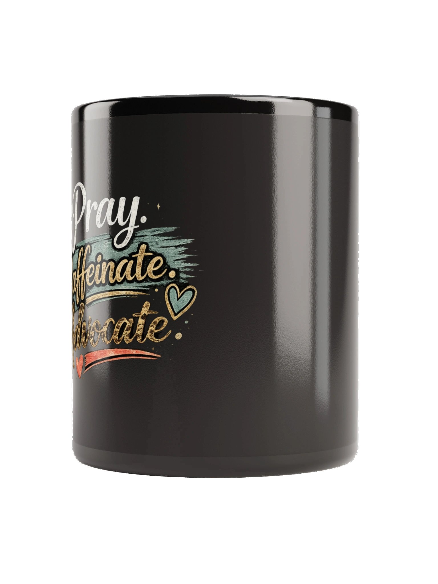 Pray. Caffeinate. Advocate. Coffee Mug product image (3)