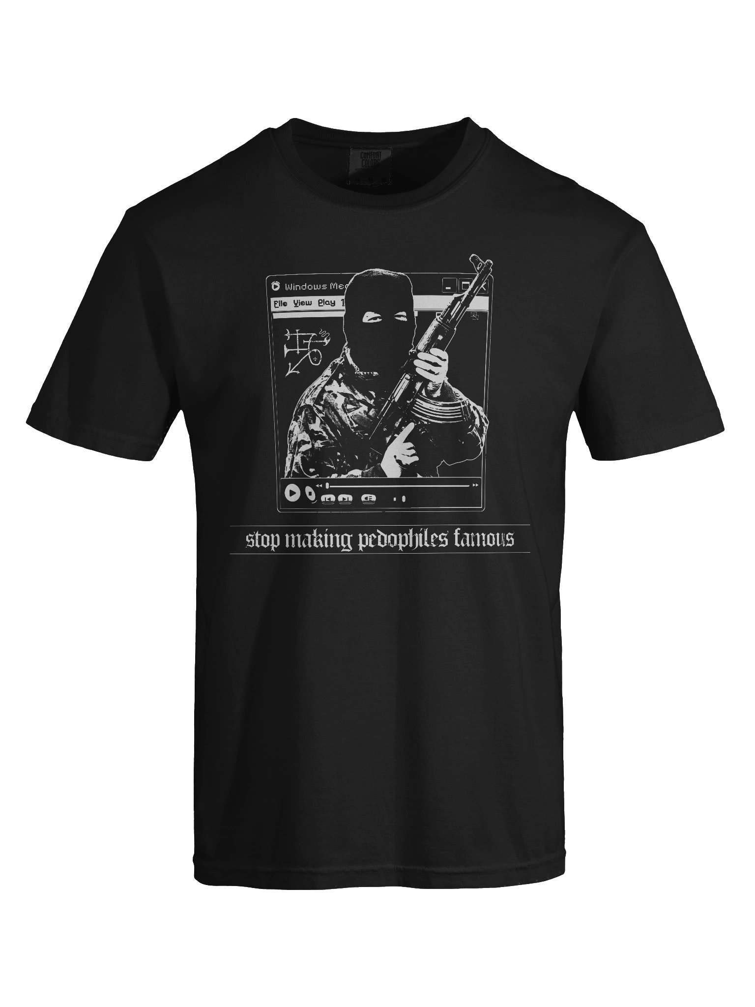 "STOP MAKING PEDOS FAMOUS" TSHIRT BACKPRINT product image (7)