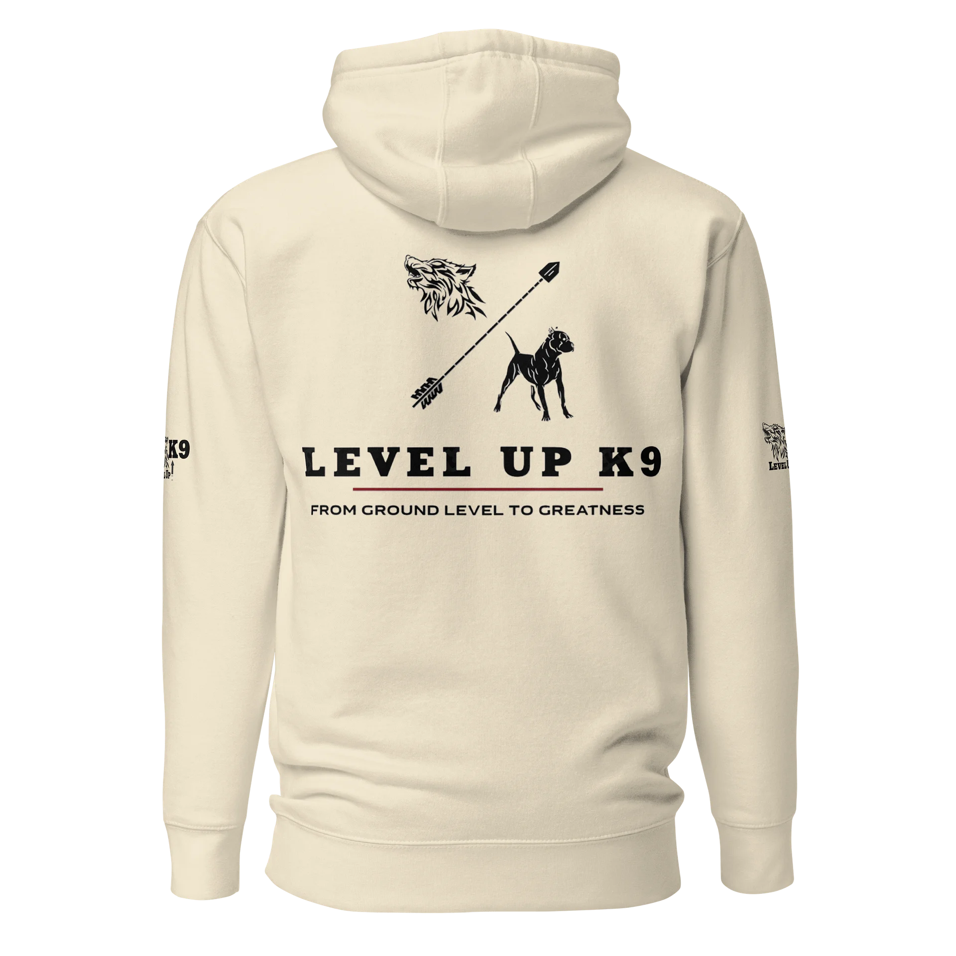 Level-UP K9 Standard Hoodie ( Bone ) product image (5)
