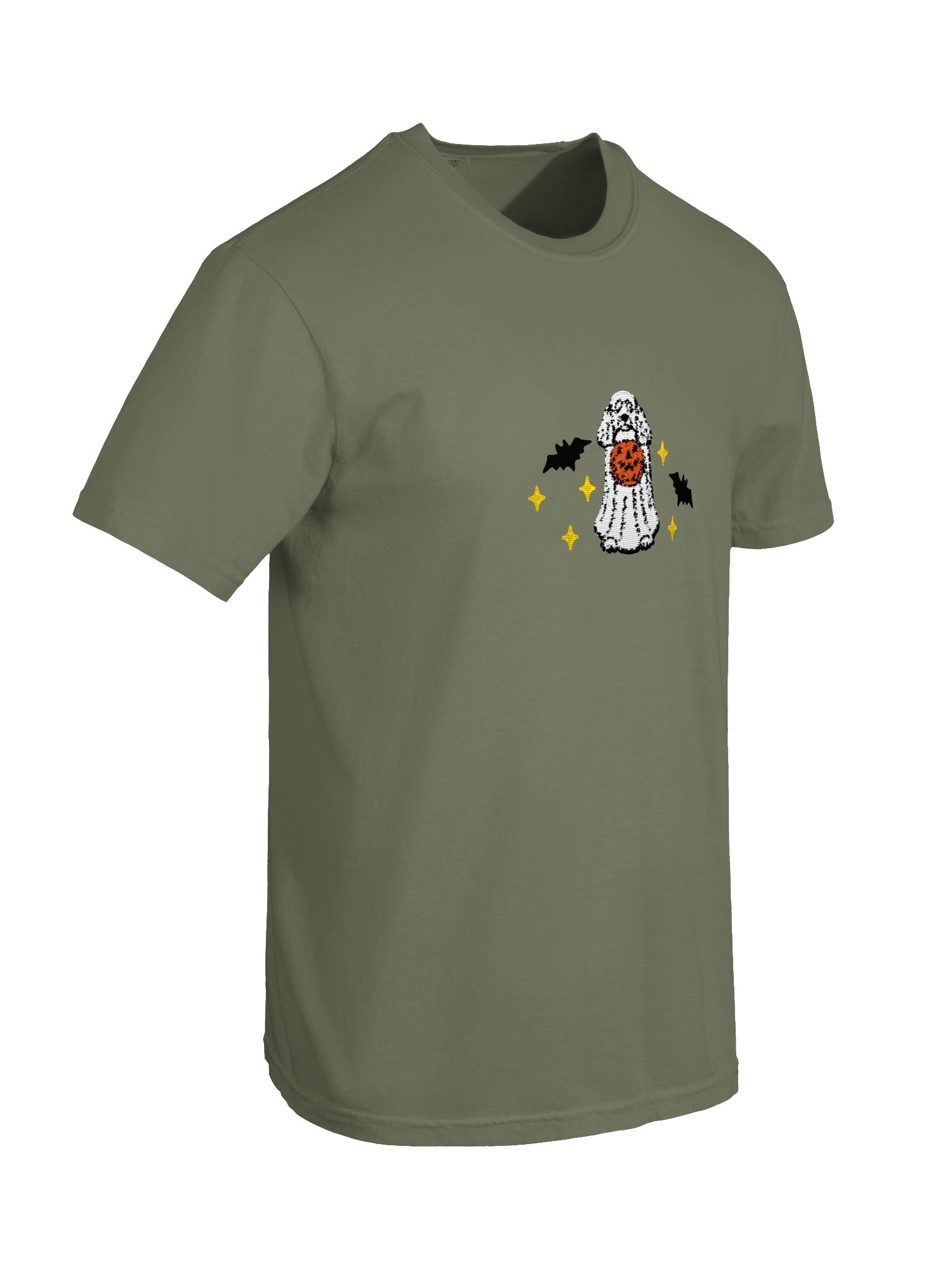 Halloween Standard Poodle(White) Embroidered T-Shirt product image (14)