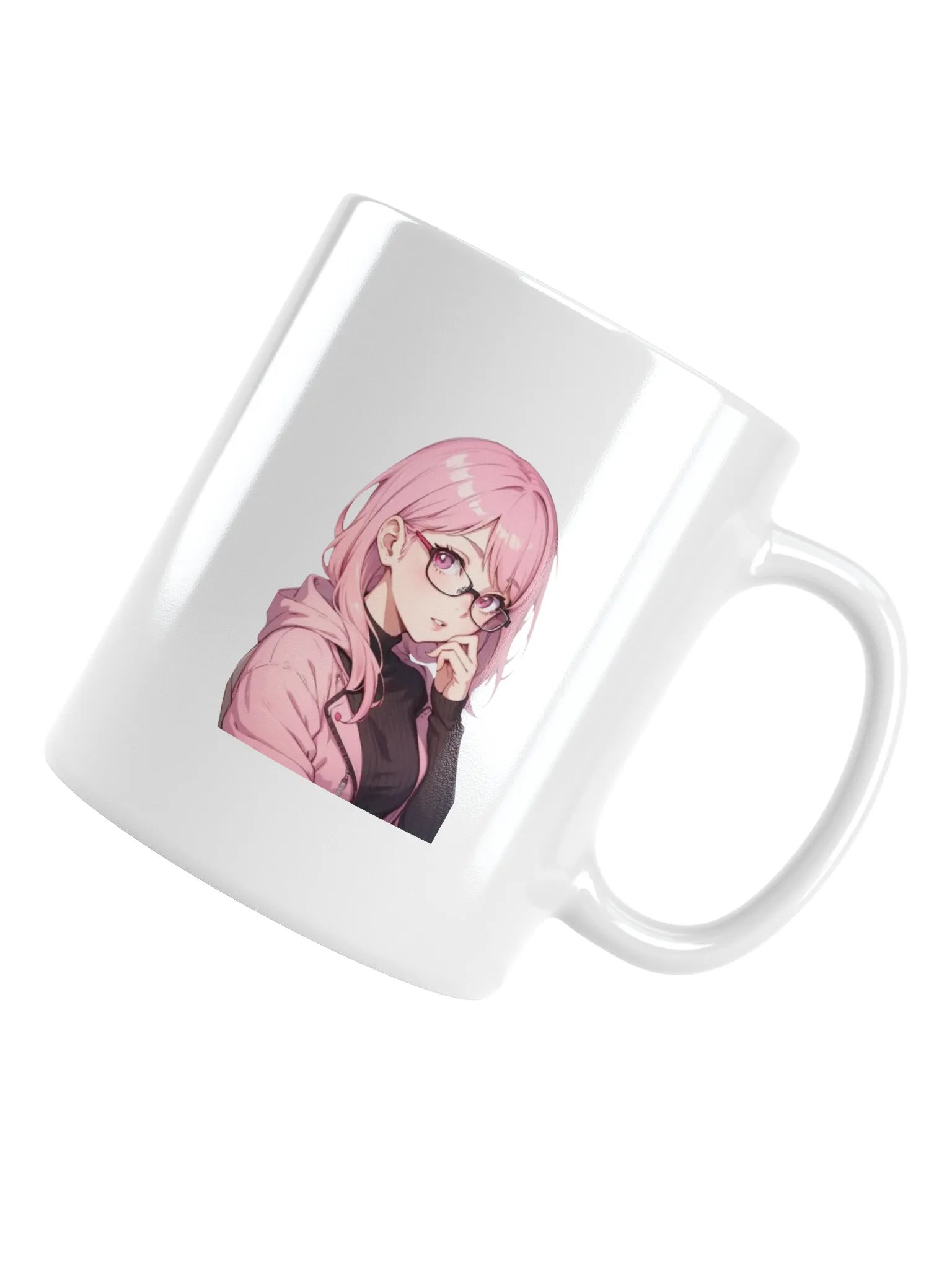 (PINK WAIFU) K White Mug product image (4)