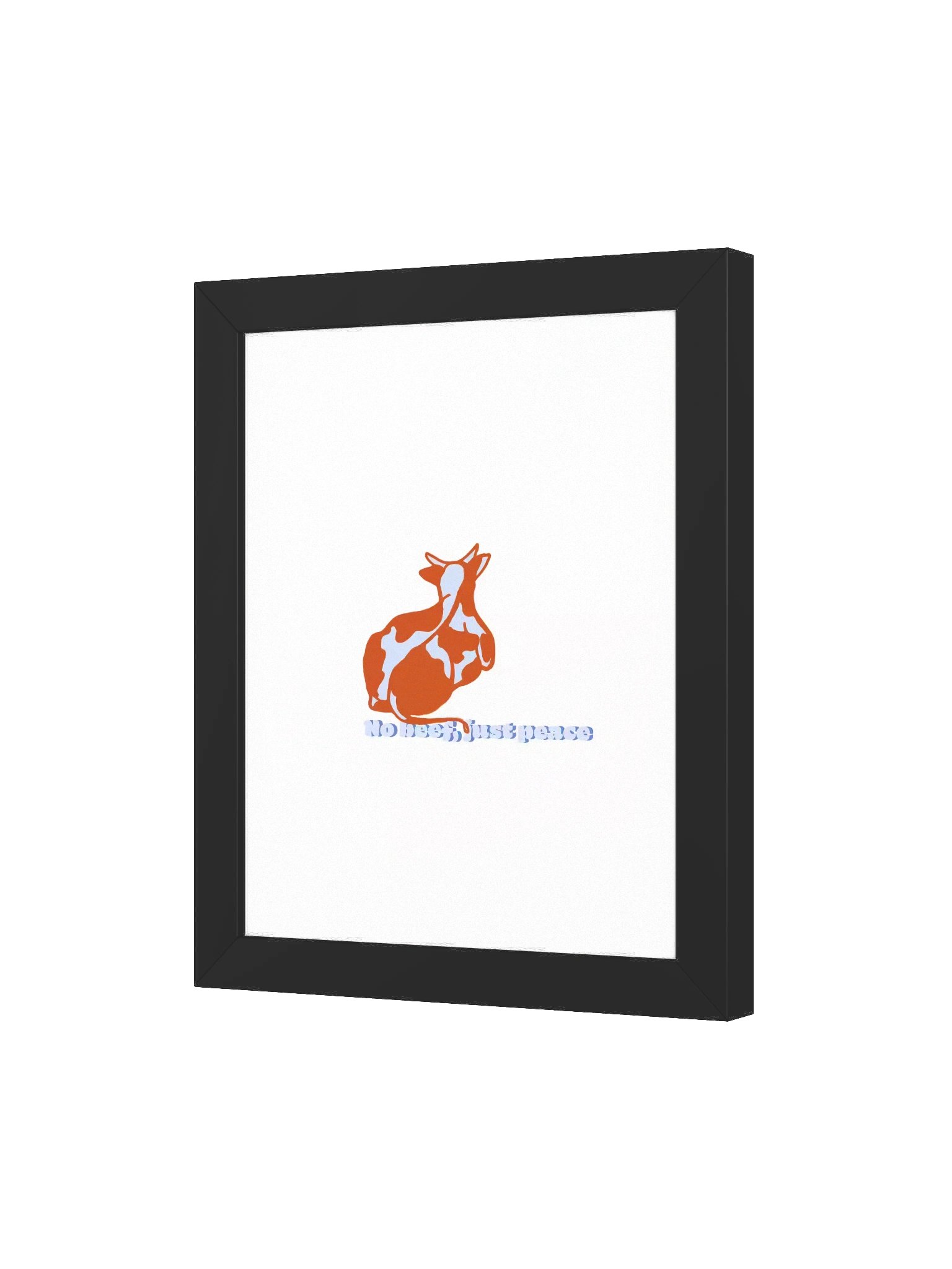 No beef, just peace - Framed Poster product image (3)