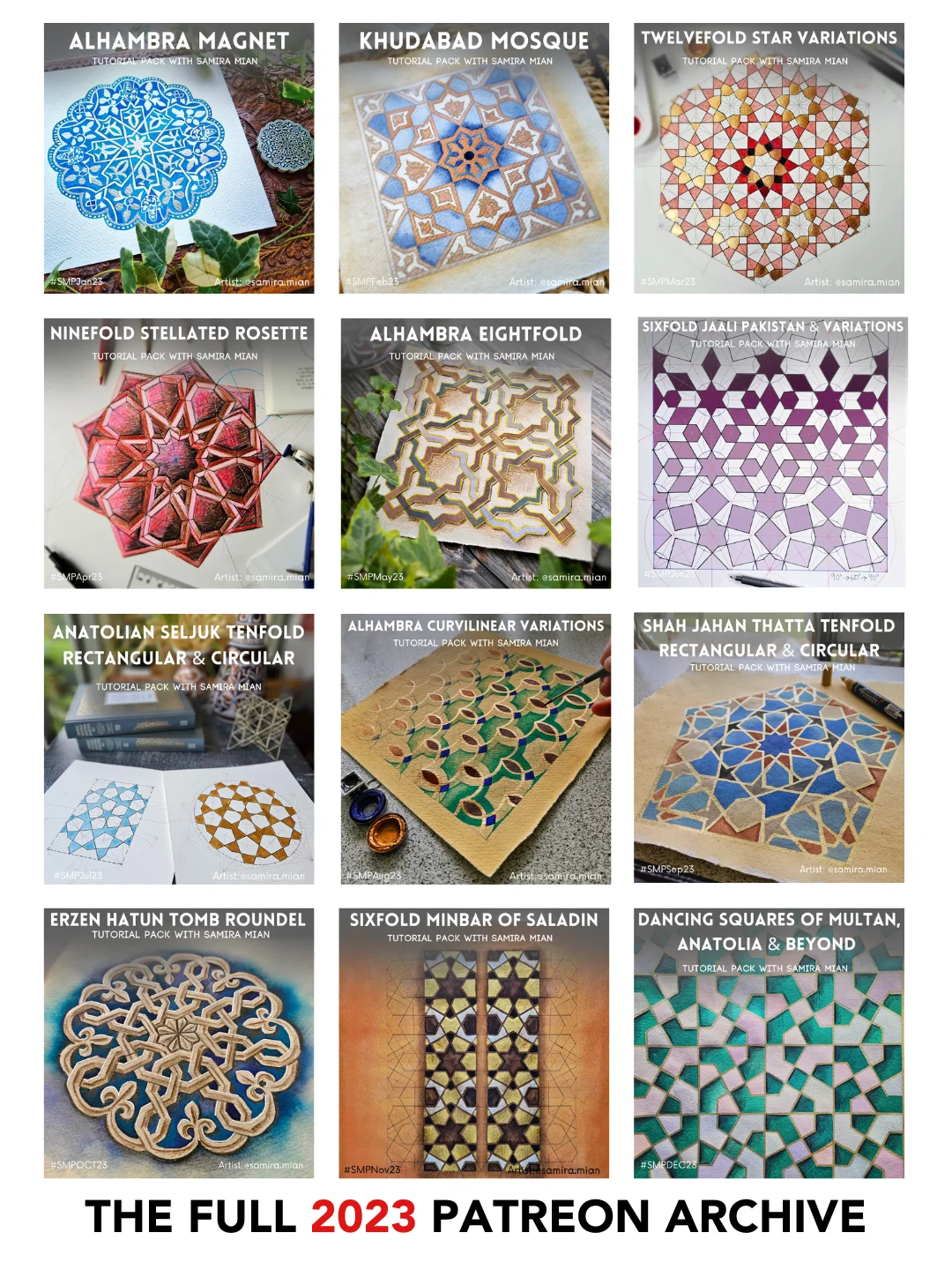 2023 All Twelve Tutorial Packs product image (1)