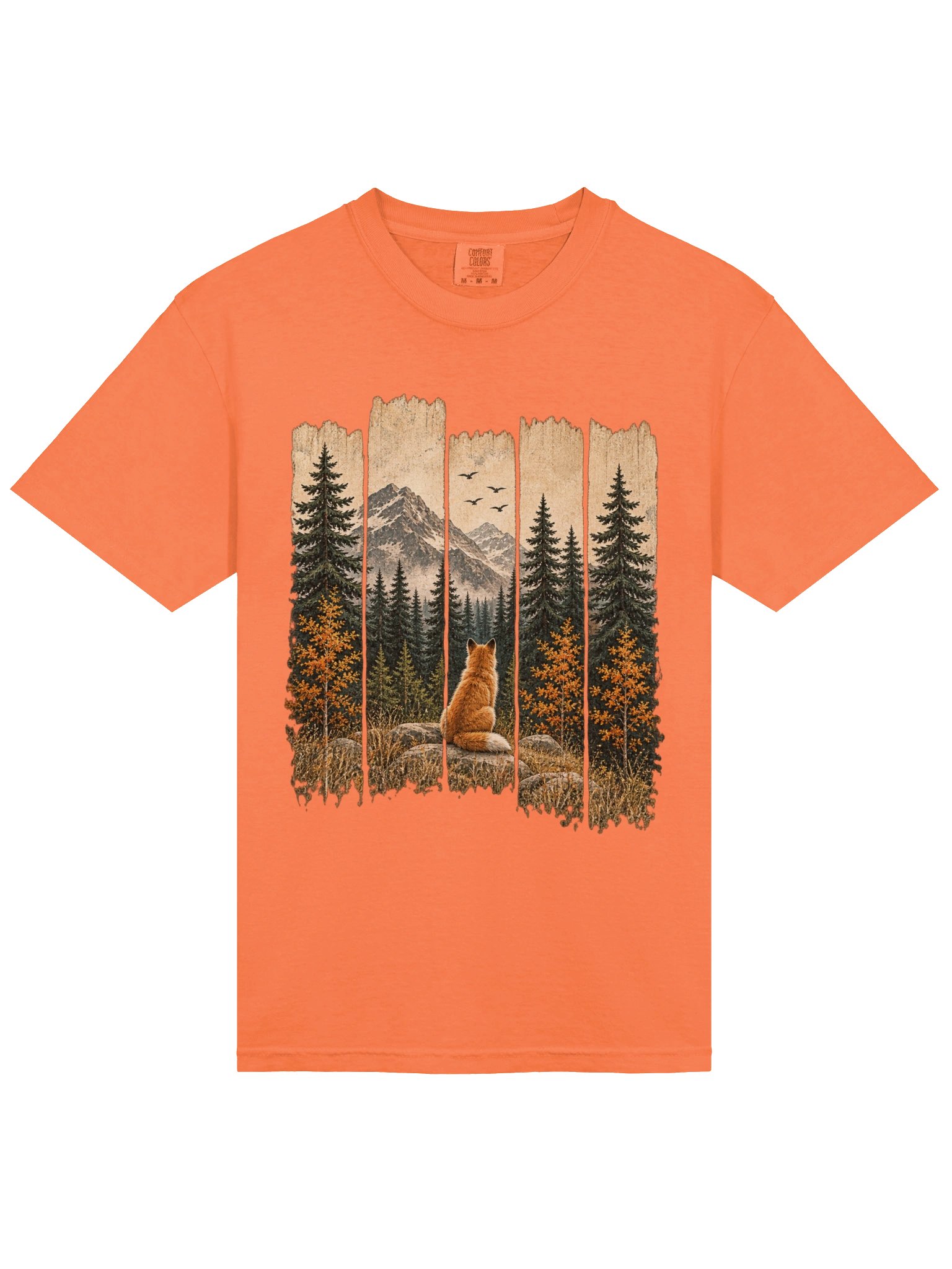 AUTUMN FOX FOREST T-SHIRT | WILDLIFE ART product image (10)