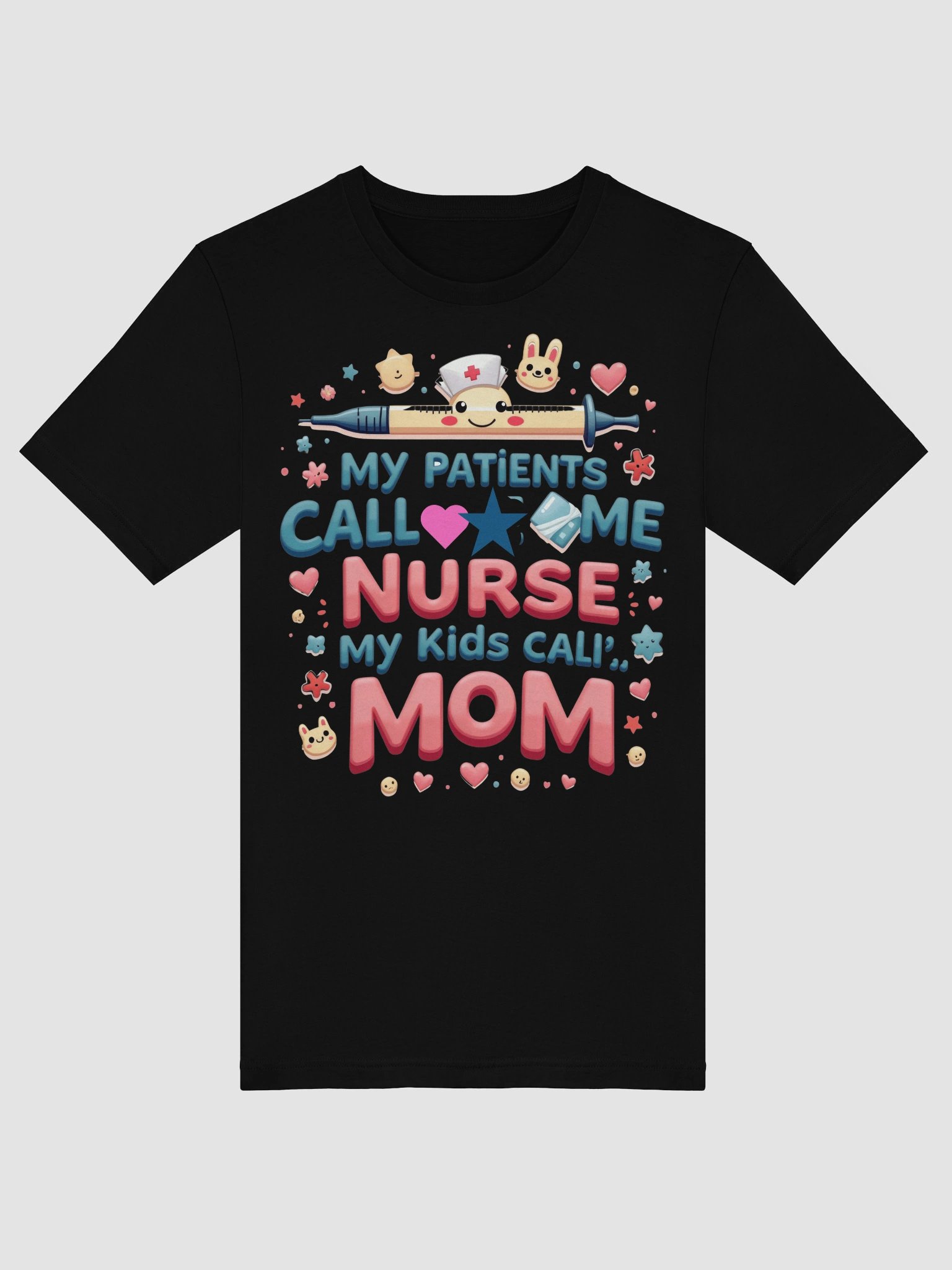 Nurse Mom Playful Syringe T-Shirt product image (53)