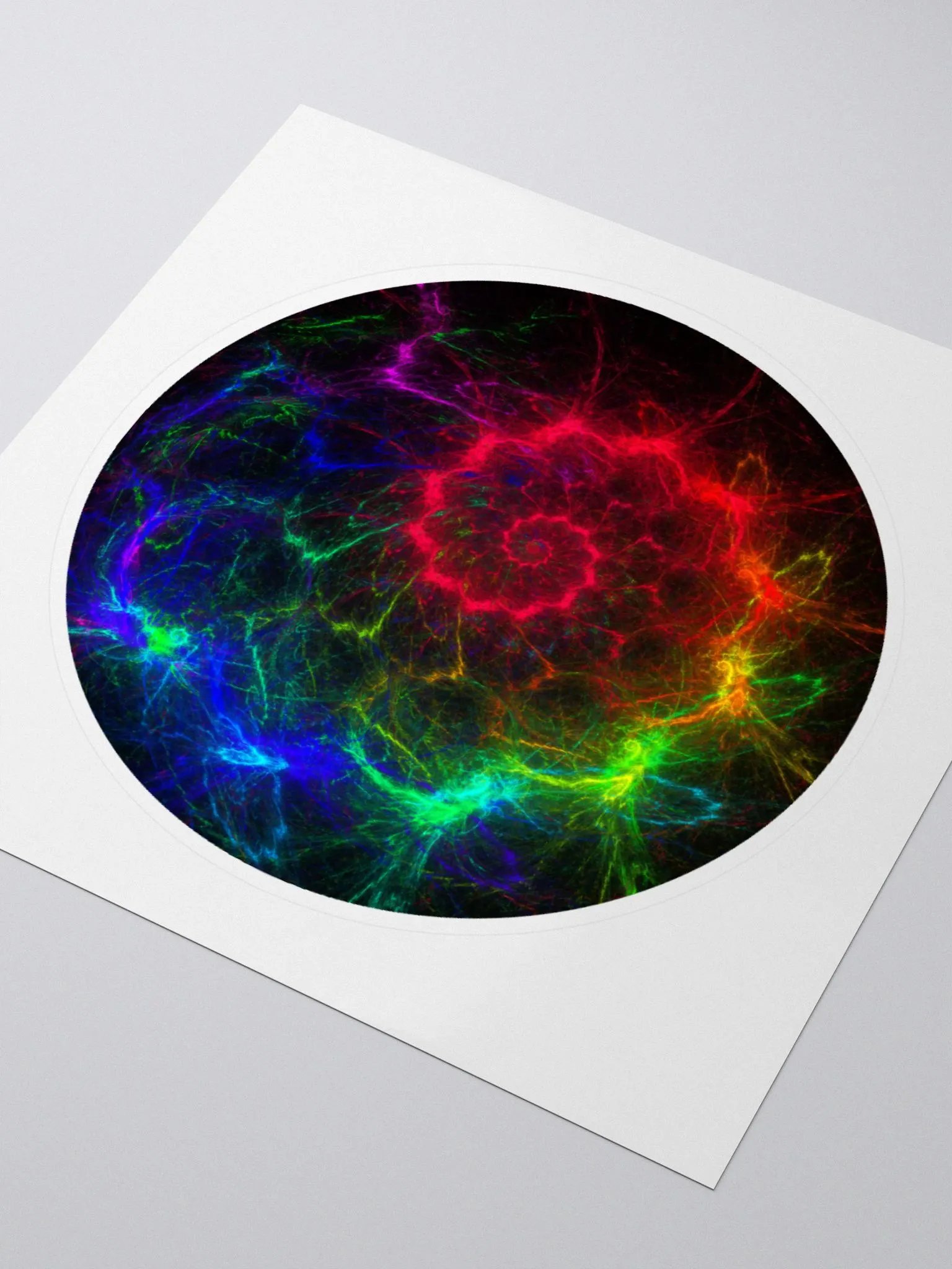 Fractal Chakra Kiss Cut Sticker product image (3)