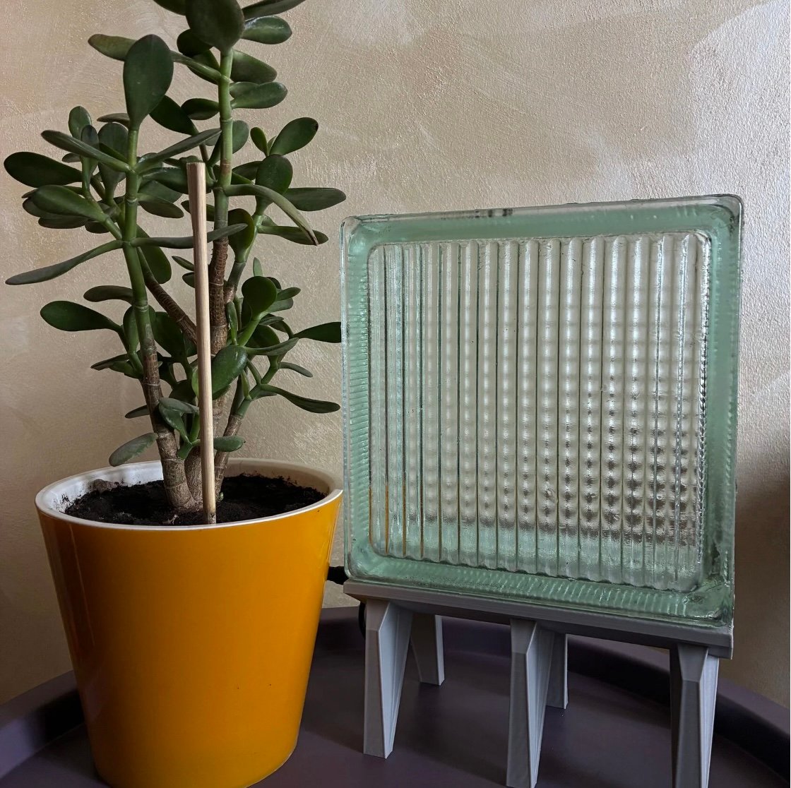 True Soviet Glass Block Lamp product image (3)