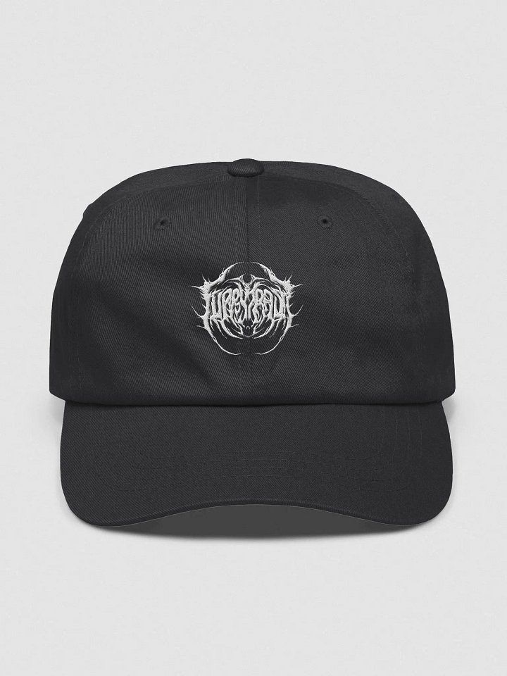Furry Trash Dad Hat – Metal Logo - White Thread Collection product image (1)