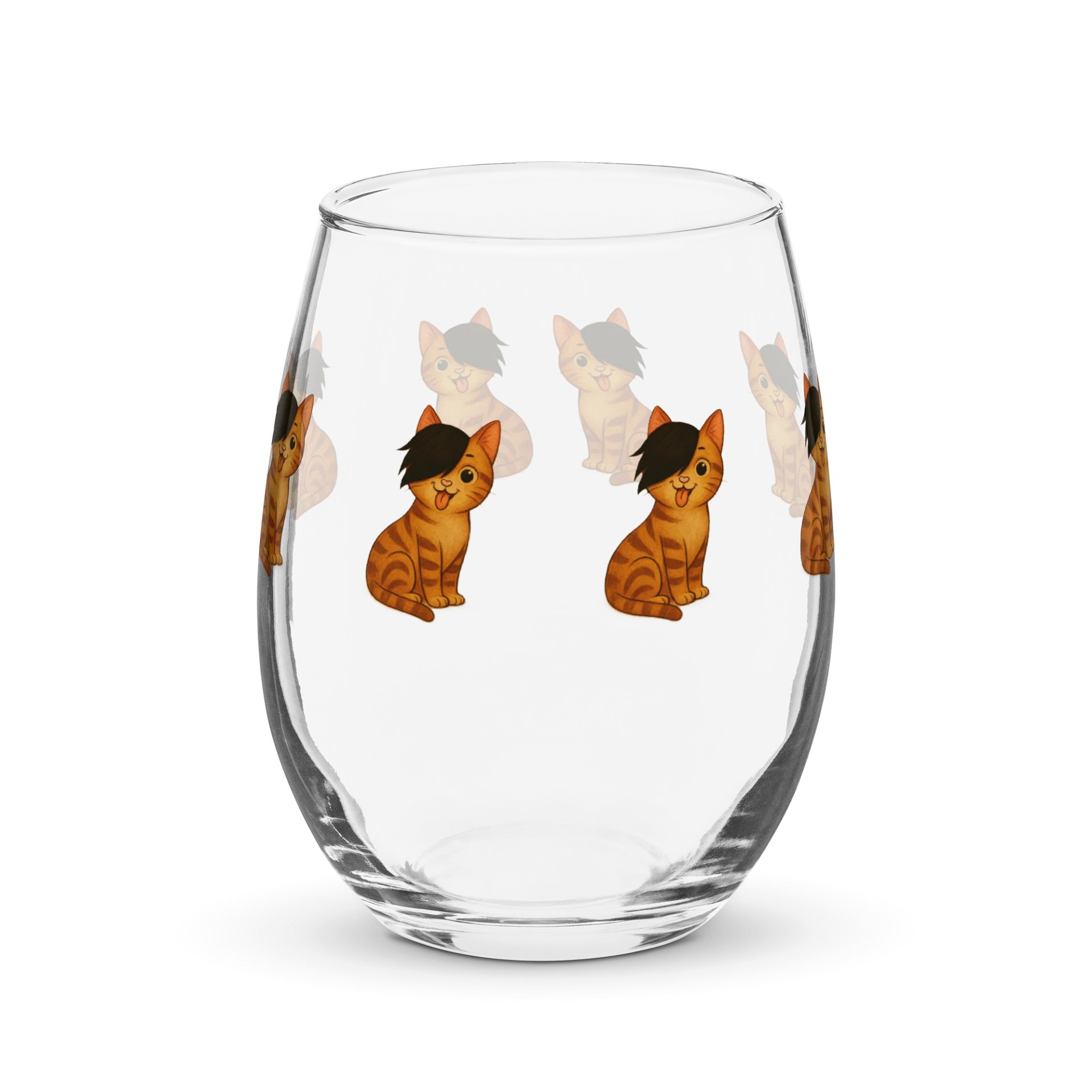 Pirate Cats Stemless Wine Glass product image (1)