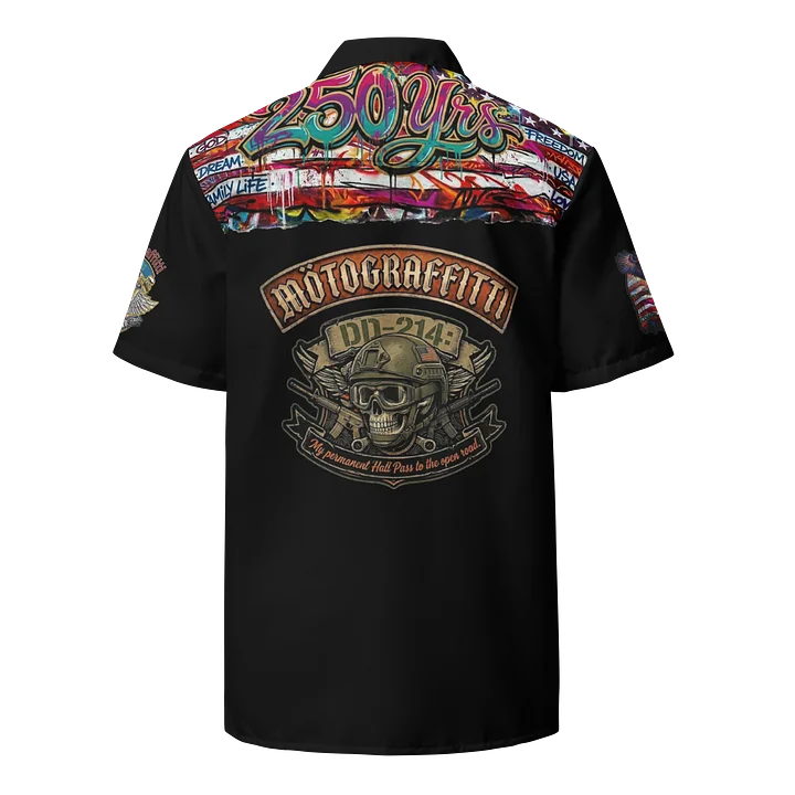 MötoGraffitti DD214 Club Shirt (the 250 yr USA Anniversary vers) product image (2)