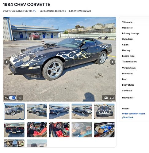 They wanted $6,500 for this gem! I stole it for only $1,750! @themonkeywrenchmike found it at @copart1982 and I just had to h...