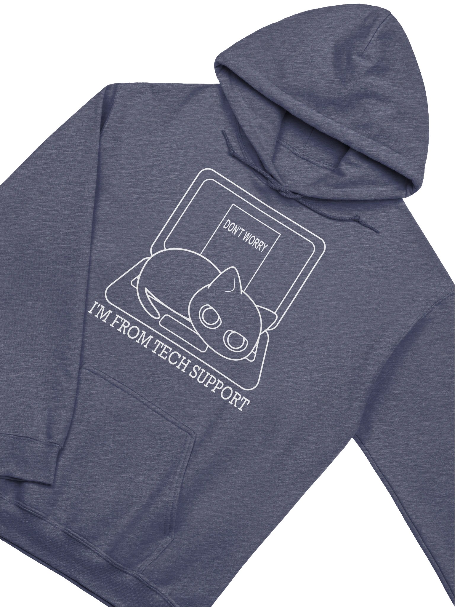Cat on Laptop - Unisex Adult Hoodie product image (6)