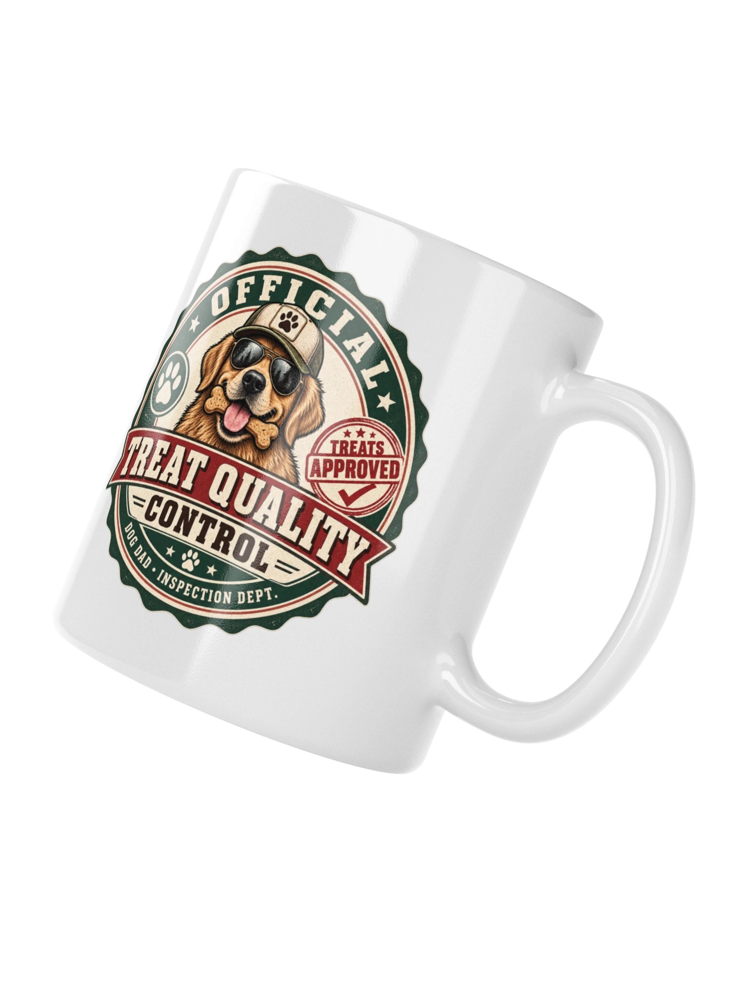 Official Treat Quality Control Mug | Funny Dog Dad Coffee Mug product image (11)