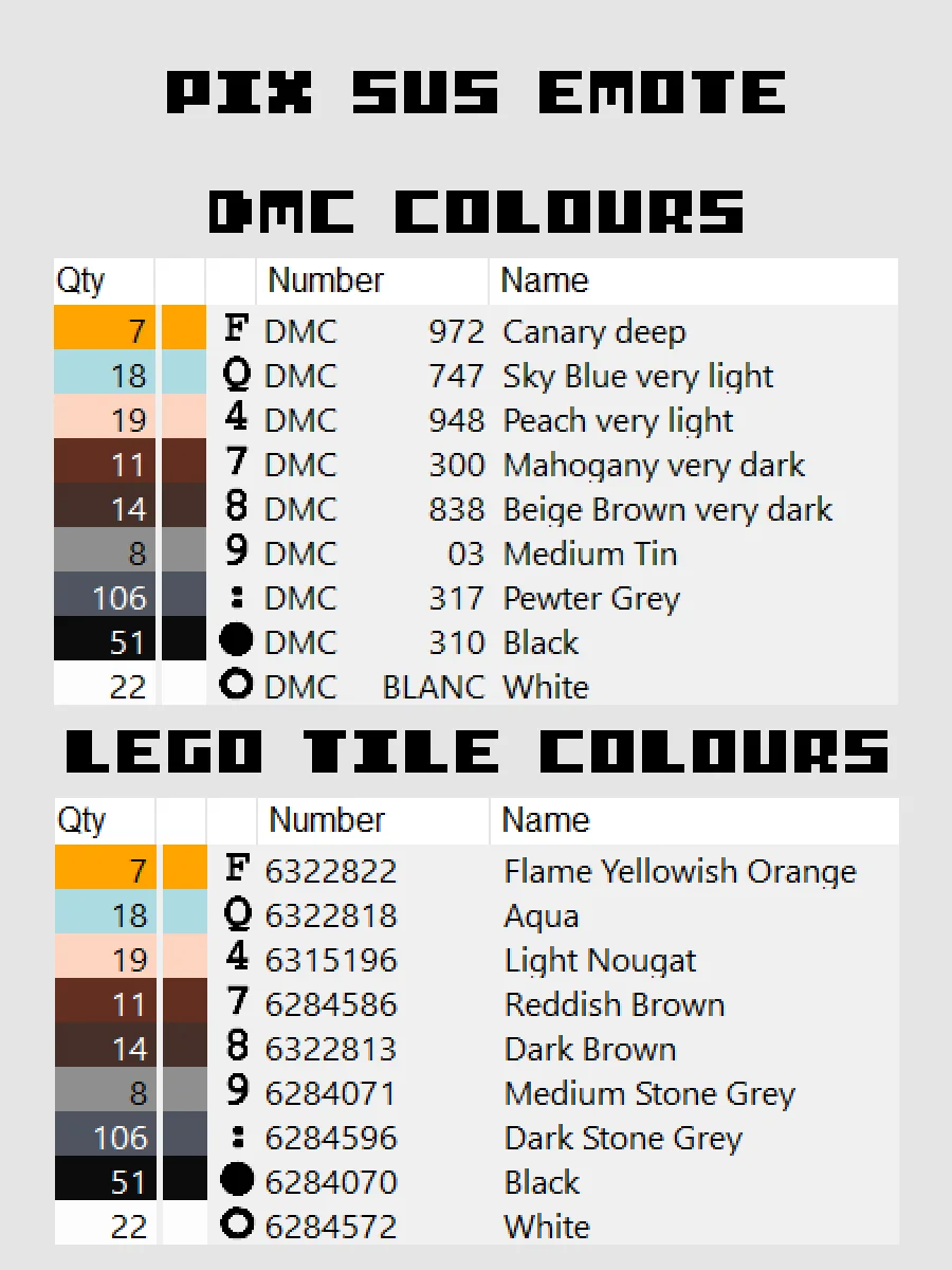 Pix Sus Emote Pixel Art product image (4)