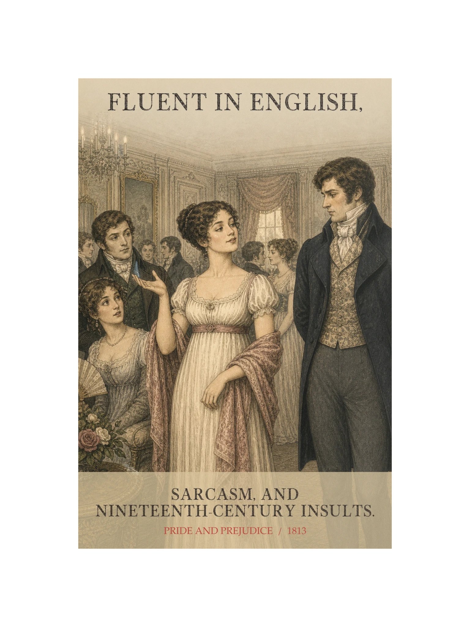 Fluent In Insults -- Pride and Prejudice Art Print product image (12)