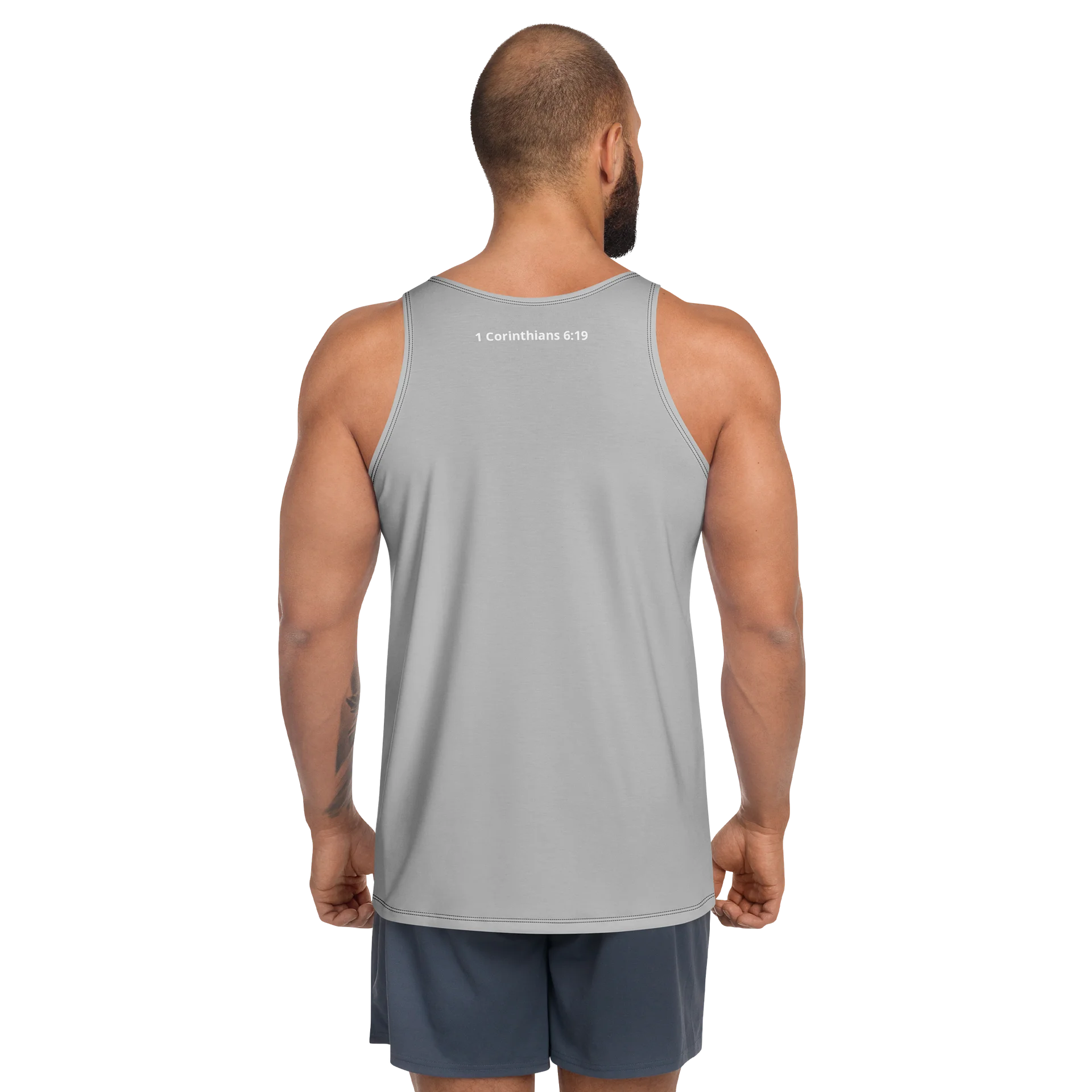 His House Mens Performance Tank - Silver product image (4)