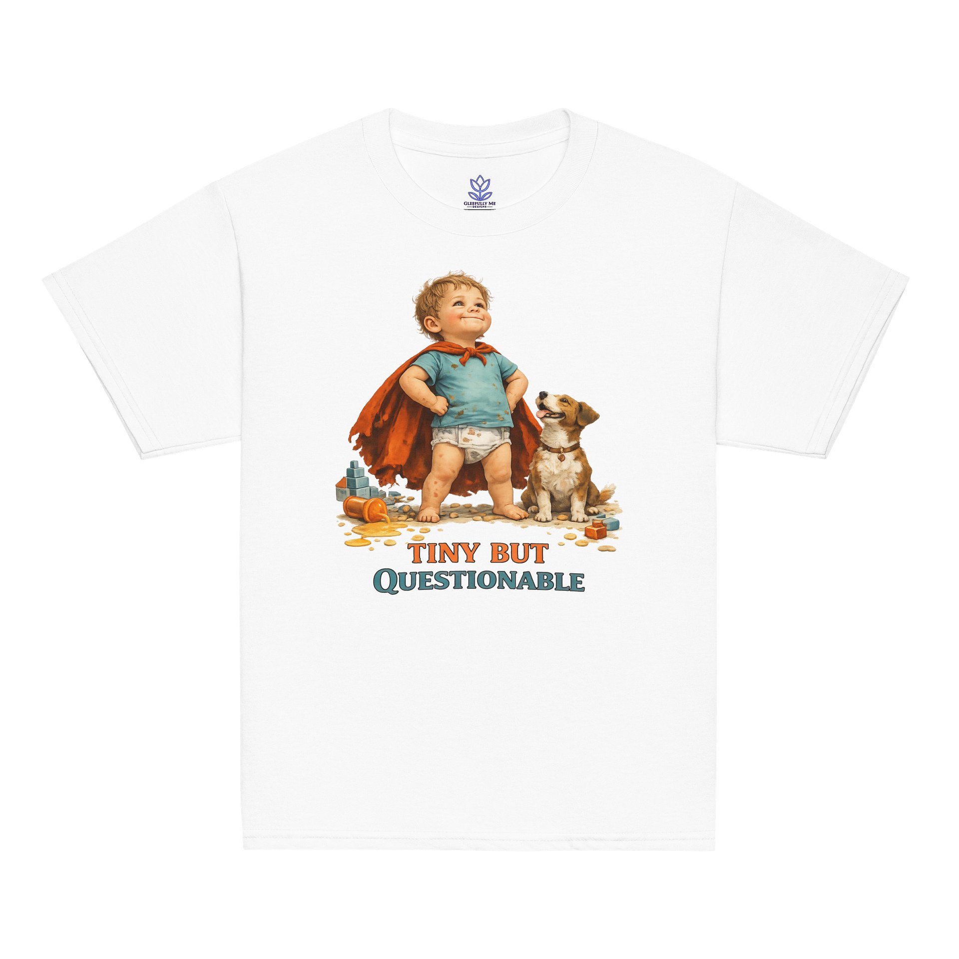 Tiny But Questionable Kids T-Shirt Funny Dog Kid Tee product image (111)