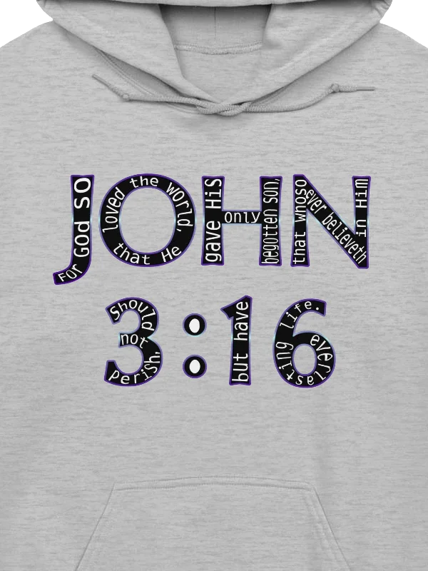John 3:16 With Verse Hoodie product image (2)