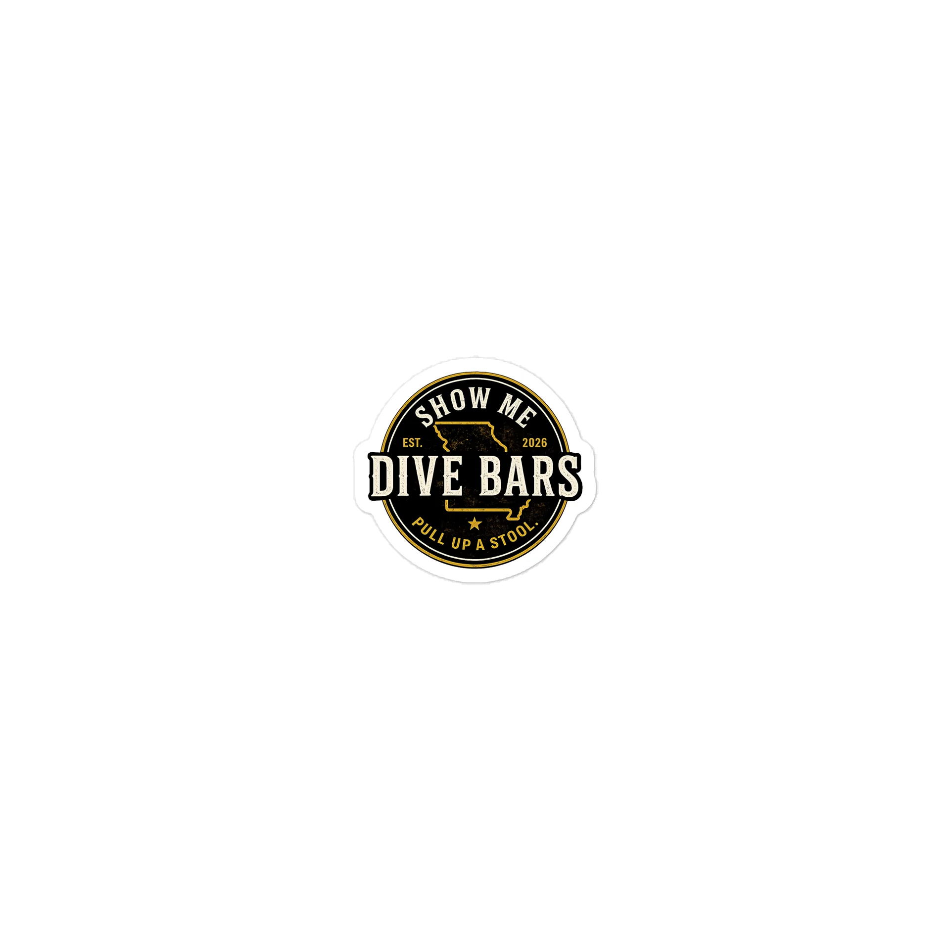 Show Me Dive Bars Circle Logo Sticker product image (1)
