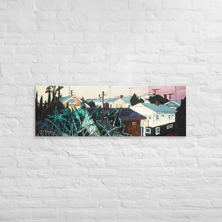 Leaning into Night (1983) on canvas (20" x 60") product image (2)
