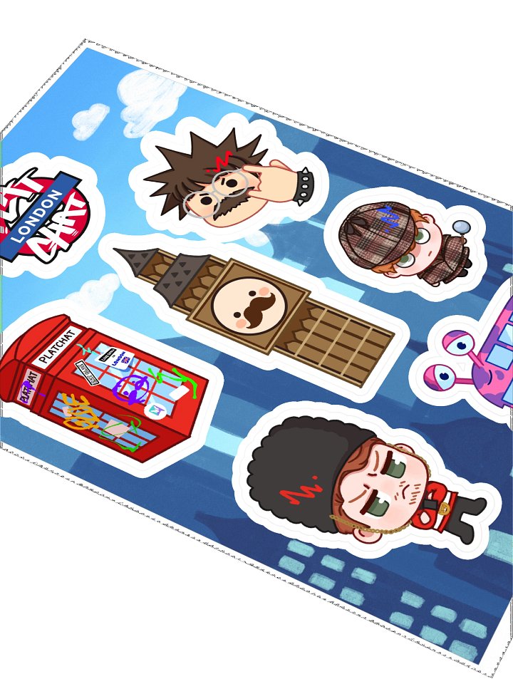 Plat Chat London Sticker Pack product image (2)