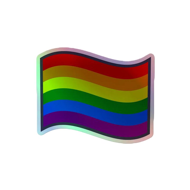 Rainbow Wave Holographic Sticker Set product image (2)