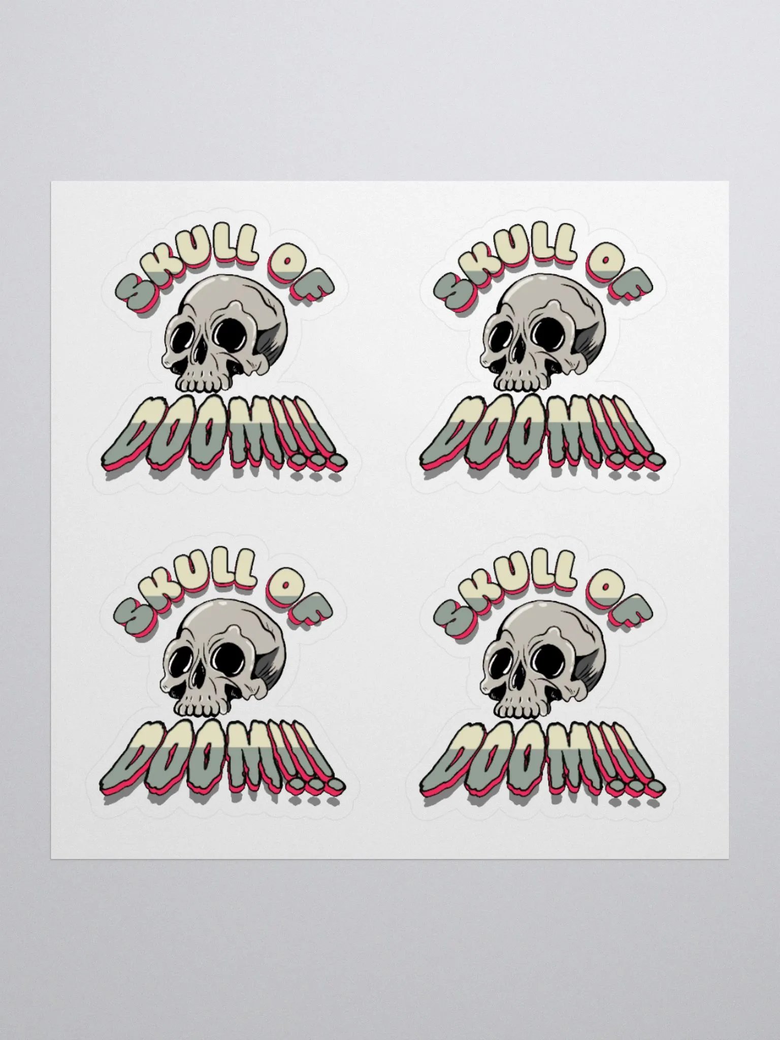 SKULL OF DOOM Sticker Sheet product image (1)