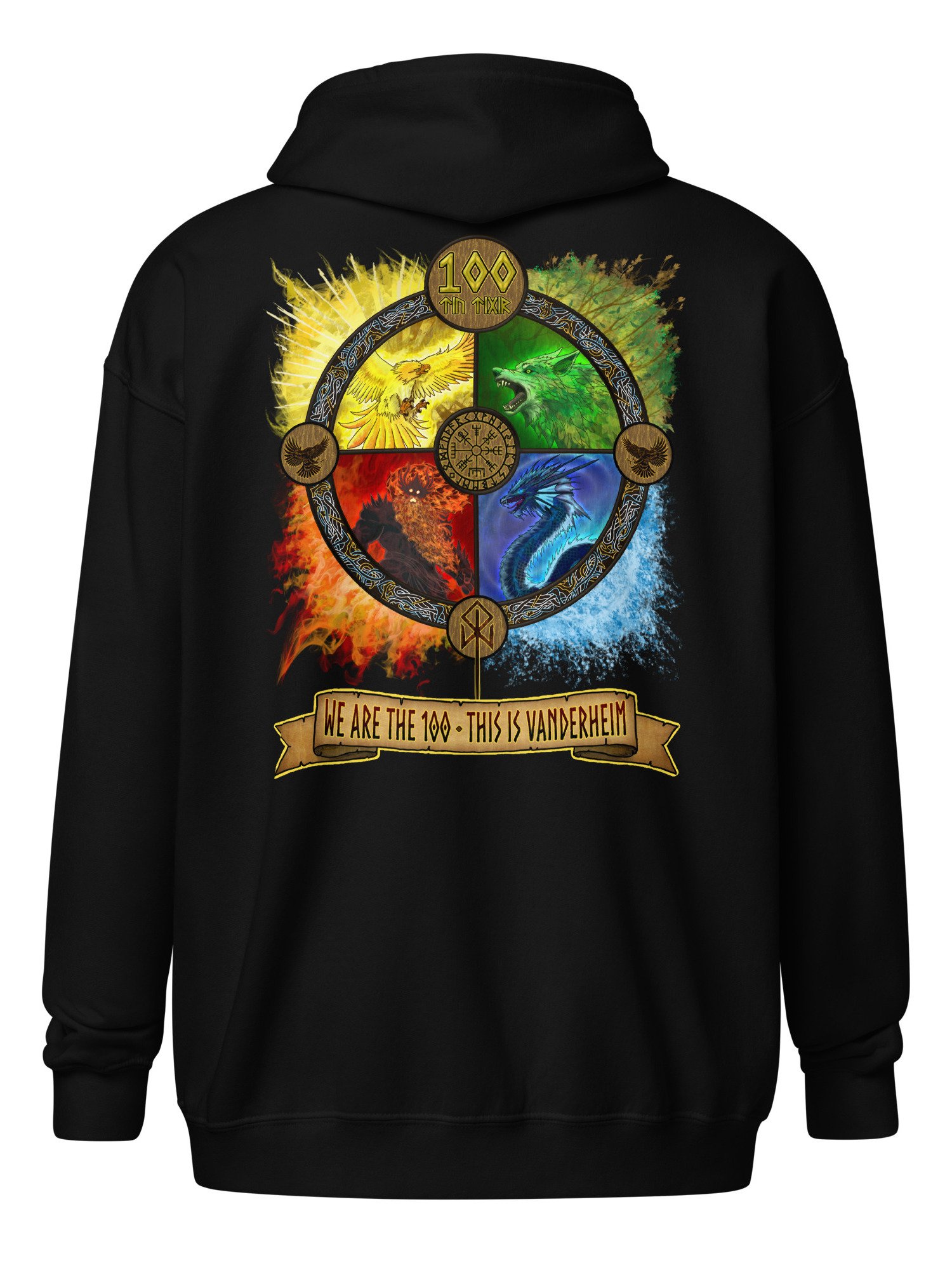 'THE 100' ZIP HOODIE by MIMIDOTB product image (2)
