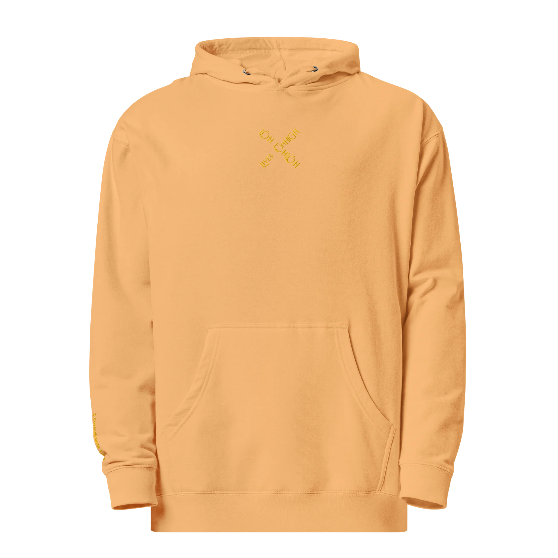 The Lives On HIGH | YTG STEALTH | UNISEX Hoodie | Peach product image (3)