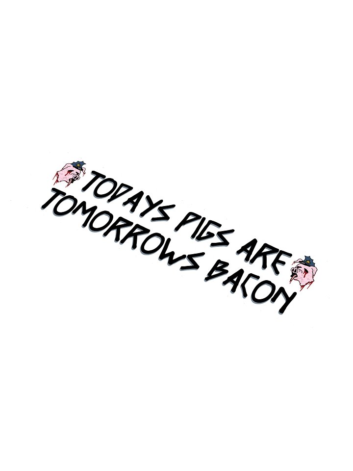 Todays Pigs are Tomorrow Bacon Bumper Sticker product image (1)