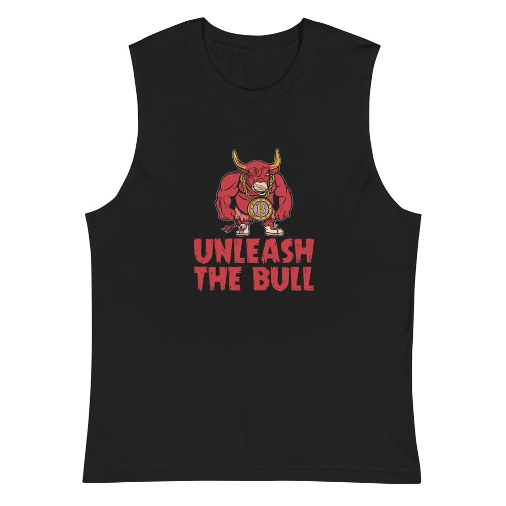 Bullish Bitcoin Muscle Tank 'Unleash The Bull' product image (1)