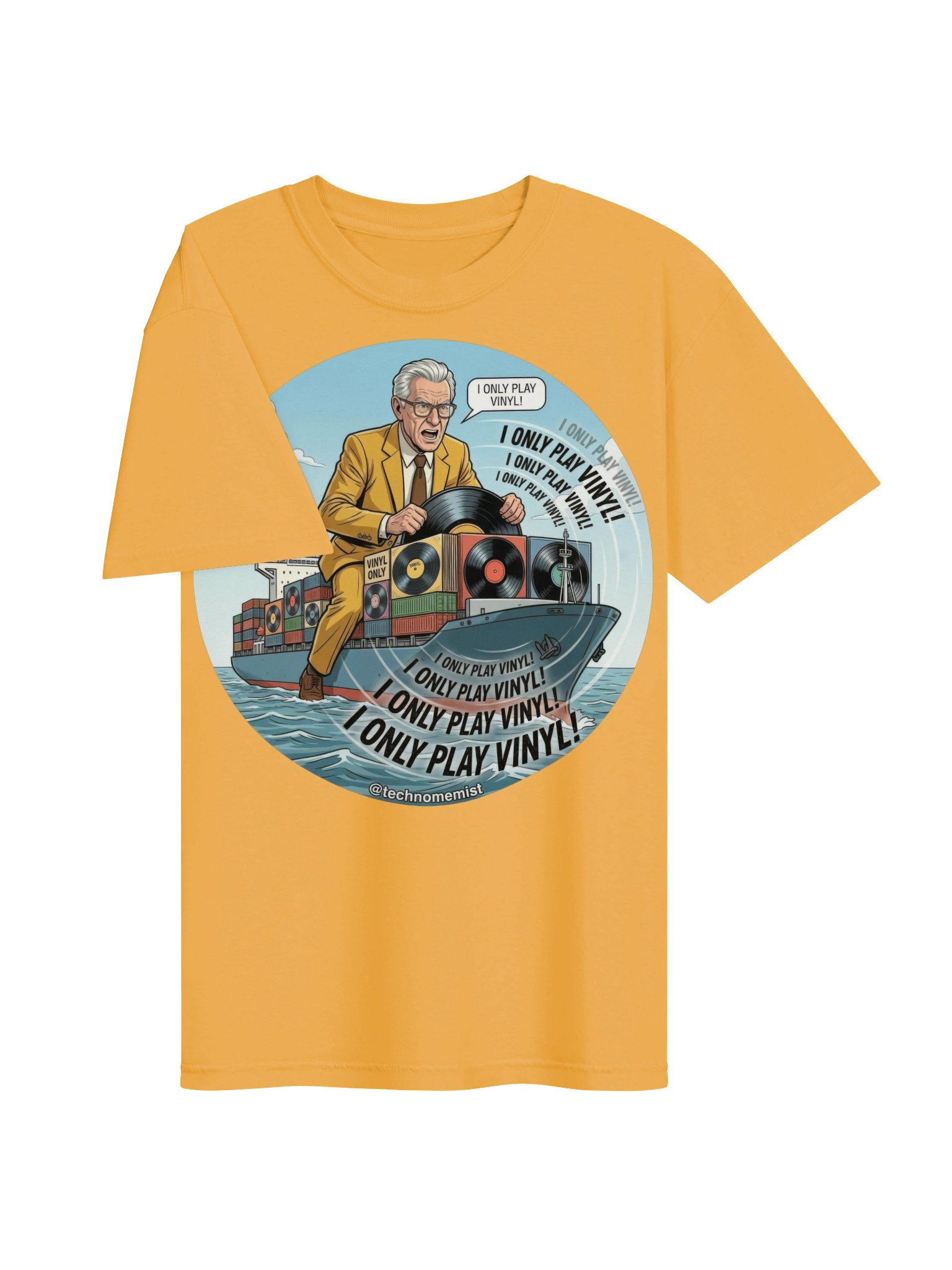 I Only Play Vinyl! Double Sided Shirt product image (4)
