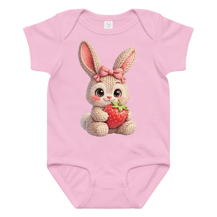 Strawberry Bunny Baby Bodysuit product image (1)