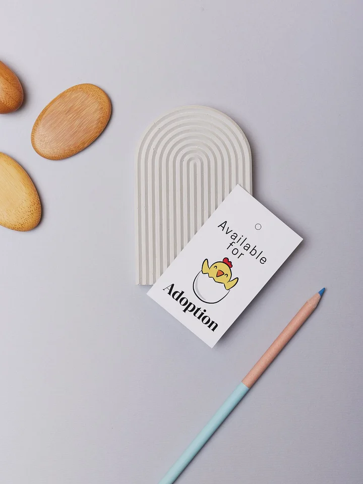 Printable Amigurumi Chick Tag, download (*no physical product) PDF product image (1)