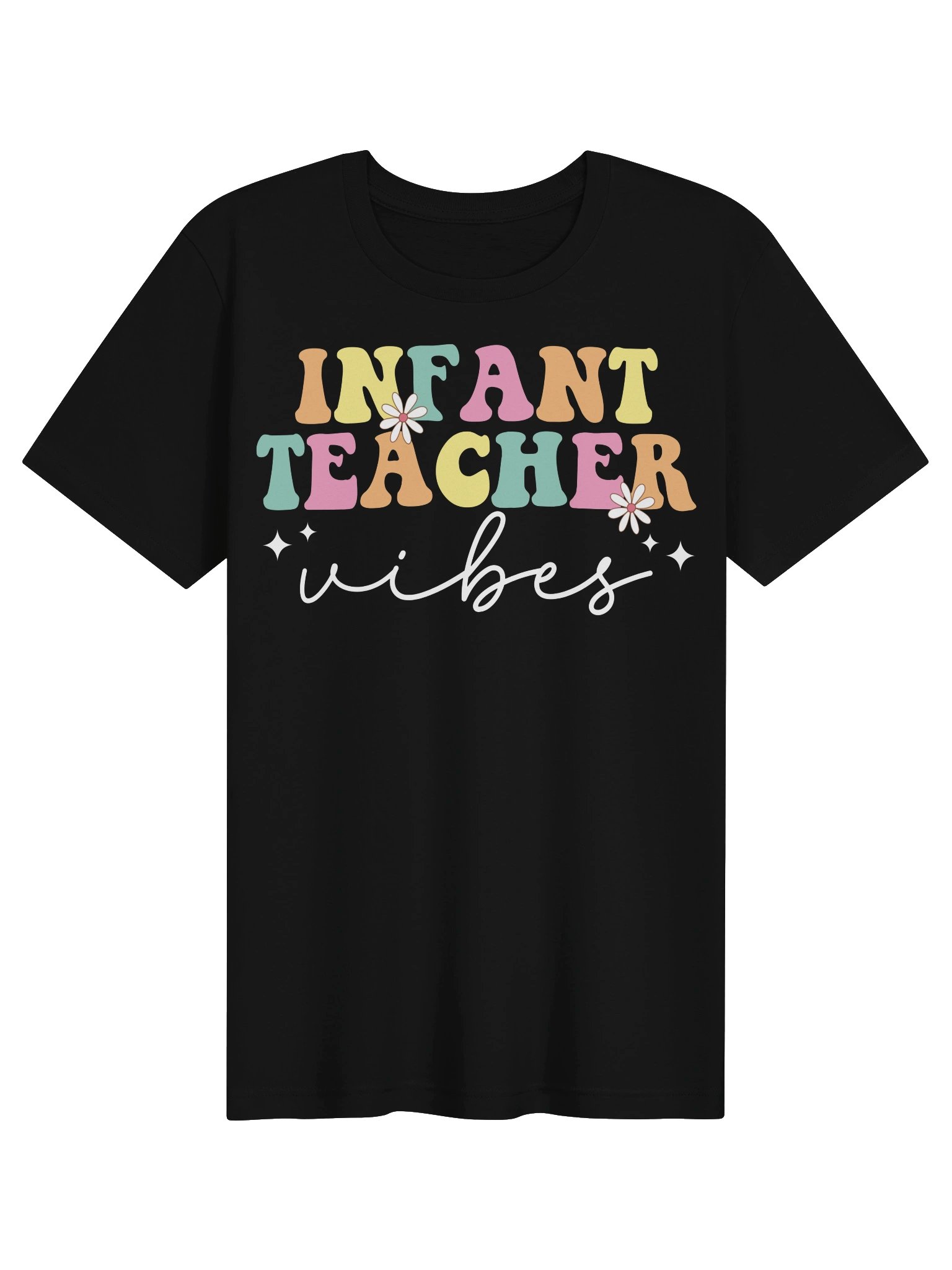 Infant Teacher Vibes Shirt | Cute Daycare Teacher T-Shirt | Early Childhood Educator Gift | Nursery Teacher Graphic Tee product image (6)