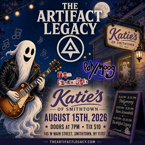 Show Announcement! 
We are headlining
@katiesofsmithtown on August 15th, 2026
With @them.scoundrels & @polymoogband
Doors at ...